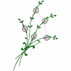 Flowers And Tree Embroidery Design 10
